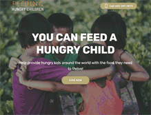 Tablet Screenshot of feedinghungrychildrennow.org